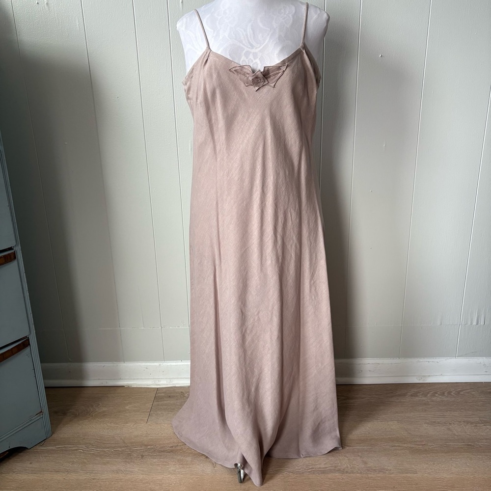 Vintage Tiar Bellomo Linen Blend Dress and Duster Set - Picture 7 of 16